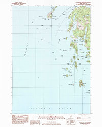 Leadbetter Island 1982 topographic map thumbnail