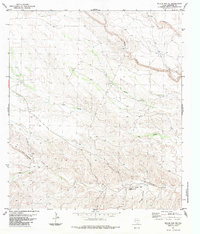 Bullis Gap NE 1983 topographic map thumbnail