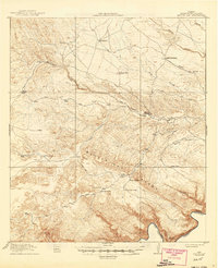 Bullis Gap 1918 topographic map thumbnail
