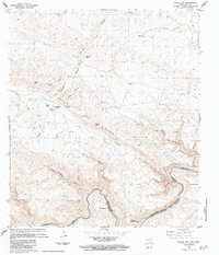 Bullis Gap 1983 topographic map thumbnail