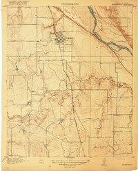 Burkburnett 1918 topographic map thumbnail