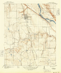 Burkburnett 1918 topographic map thumbnail