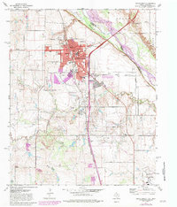 Burkburnett 1972 topographic map thumbnail