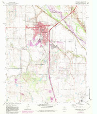 Burkburnett 1972 topographic map thumbnail