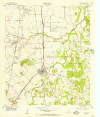 Burleson 1955 topographic map thumbnail