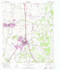 Burleson 1955 topographic map preview