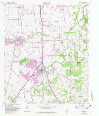 Burleson 1955 topographic map preview
