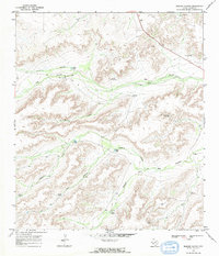 Busher Canyon 1968 topographic map thumbnail