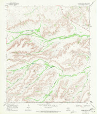 Busher Canyon 1968 topographic map thumbnail