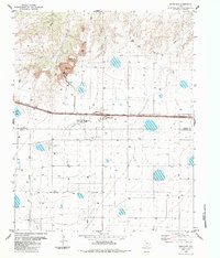 Bushland 1984 topographic map thumbnail