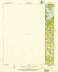 Caddo Lake 1944 topographic map thumbnail