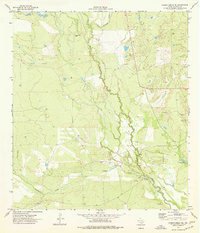 Caiman Creek NE 1974 topographic map thumbnail