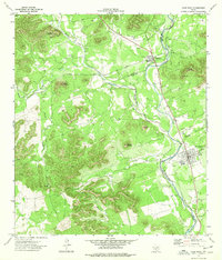 Camp Wood 1973 topographic map thumbnail