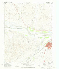 Canadian West 1972 topographic map thumbnail