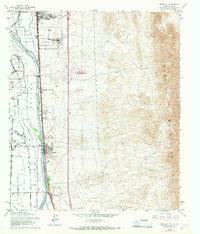 Canutillo 1955 topographic map thumbnail