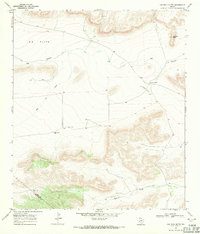 Cap Rock Butte 1968 topographic map thumbnail