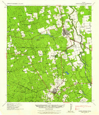 Carrizo Springs 1939 topographic map thumbnail