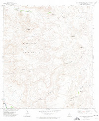 Agua Adentro Mountain 1971 topographic map thumbnail