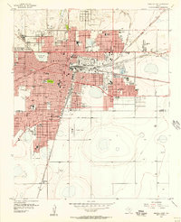 Amarillo East 1956 topographic map thumbnail