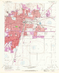 Amarillo East 1956 topographic map thumbnail