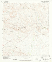 Amarilla Mountain 1971 topographic map thumbnail