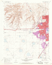 Amarillo West 1960 topographic map preview