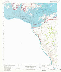 Amistad Dam 1972 topographic map thumbnail