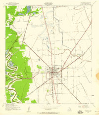 Angleton 1943 topographic map thumbnail