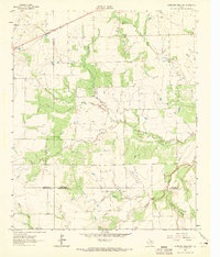Antelope Creek NW 1962 topographic map thumbnail
