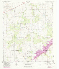 Antelope Creek NW 1962 topographic map thumbnail