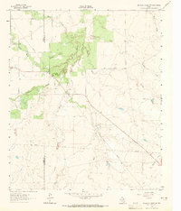 Antelope Creek SW 1962 topographic map thumbnail