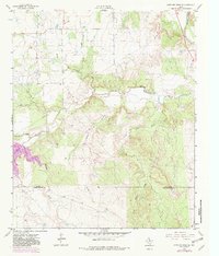 Antelope Creek NE 1962 topographic map thumbnail