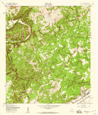 Bat Cave 1953 topographic map preview