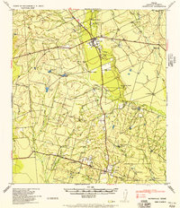 Batesville 1957 topographic map thumbnail