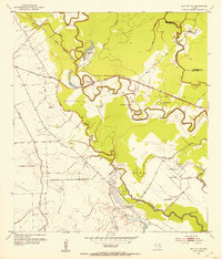 Bay City NE 1952 topographic map thumbnail