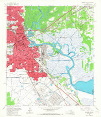 Beaumont East 1960 topographic map thumbnail