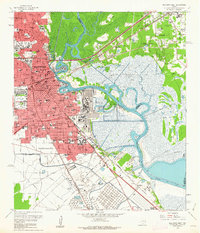 Beaumont East 1960 topographic map thumbnail