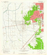 Beaumont West 1960 topographic map thumbnail