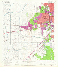 Beaumont West 1960 topographic map thumbnail
