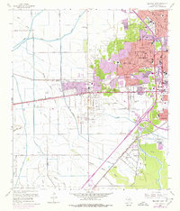 Beaumont West 1960 topographic map thumbnail