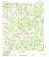 Beckville 1983 topographic map thumbnail