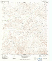 Beef Gap 1983 topographic map thumbnail