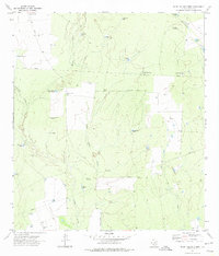 Beef Hollow Creek 1972 topographic map preview