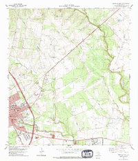 Beeville East 1979 topographic map thumbnail