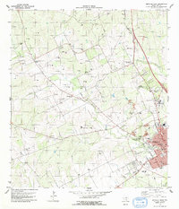 Beeville West 1979 topographic map thumbnail