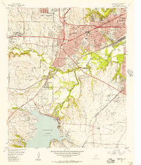 Benbrook 1955 topographic map thumbnail