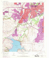 Benbrook 1955 topographic map thumbnail