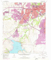 Benbrook 1955 topographic map thumbnail