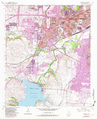 Benbrook 1955 topographic map thumbnail