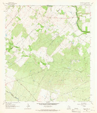 Berclair NW 1963 topographic map thumbnail